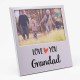 Rama foto din aluminiu love you Grandad