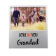 Rama foto din aluminiu love you Grandad