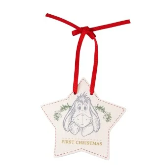 Disney Magical Beginnings - Placuta din lemn First Christmas Eeyore