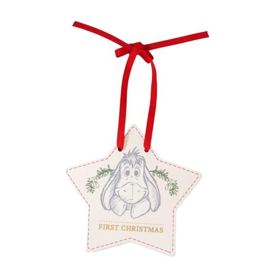 Disney Magical Beginnings - Placuta din lemn First Christmas Eeyore krbaby.ro