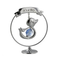 Marturie cu cristale Swarovski It's a Boy - model ratusca