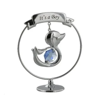Marturie cu cristale Swarovski It's a Boy - model ratusca