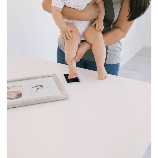 Kit rama foto amprenta cu cerneala pentru manuta si piciorus model vintage Pearhead