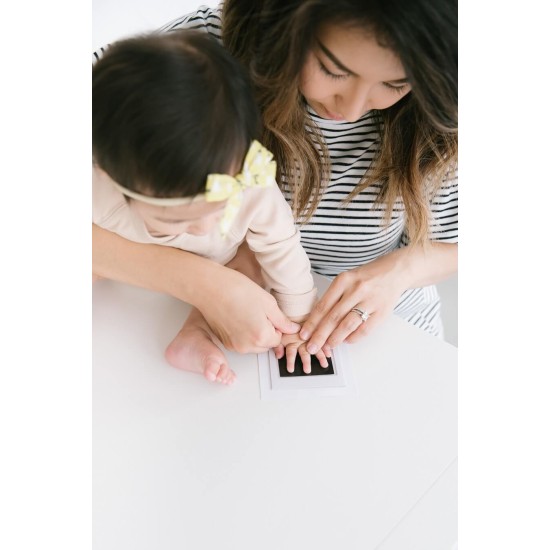 Kit rama foto amprenta cu cerneala pentru manuta si piciorus model vintage Pearhead