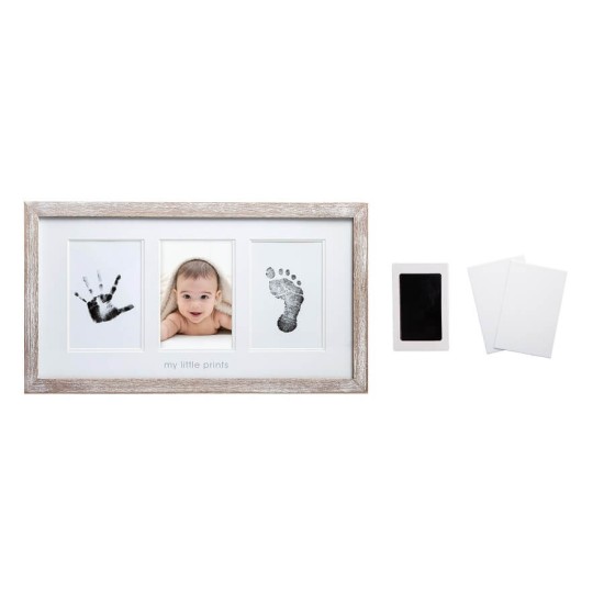 Kit rama foto amprenta cu cerneala pentru manuta si piciorus model vintage Pearhead