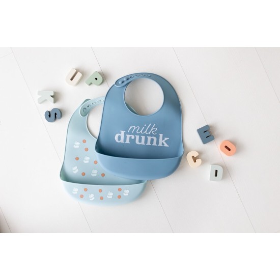 Set bavete din silicon Pearhead Milk Drunk