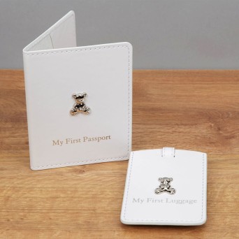 Set pentru prima calatorie a bebelusului, Bambino by Juliana, alb