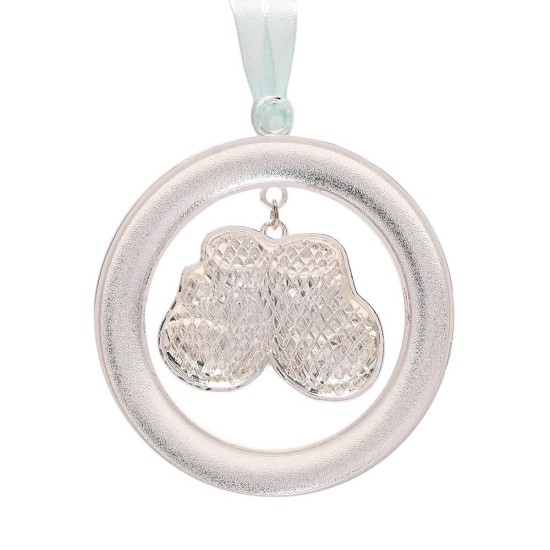 Botosei Bambino Silver Plated Hanging Bootie Bleu