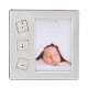 Rama foto argintata Hello Baby motive bebelusi