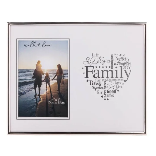 Rama foto din sticla pentru familie With Love