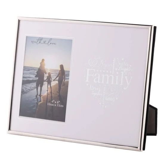 Rama foto din sticla pentru familie With Love