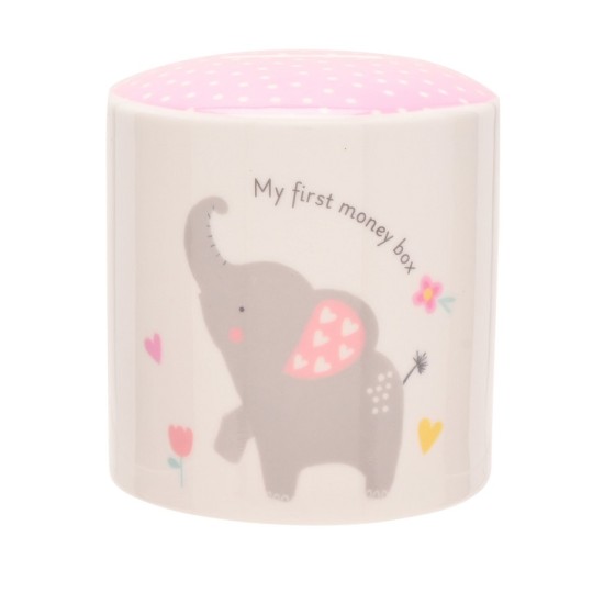 Pusculita pentru copii din ceramica Hello Baby roz