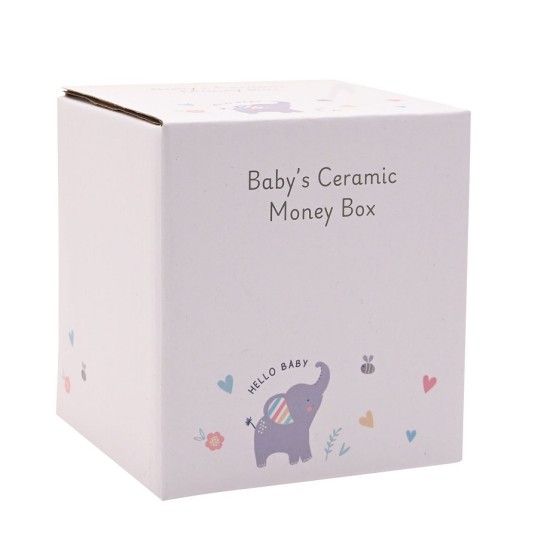 Pusculita pentru copii din ceramica Hello Baby roz