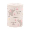 Set cutiute pentru suvite si dintisor Hello Baby roz