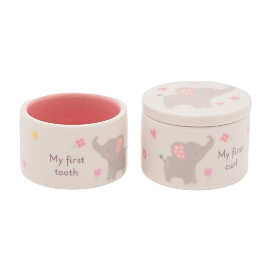 Set cutiute pentru suvite si dintisor Hello Baby roz