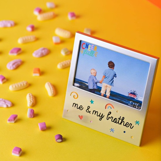 Rama foto din aluminiu me and my brother krbaby.ro