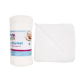 Paturica bebe din fleece crem First Steps