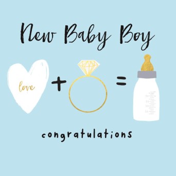 Felicitare congratulations New Baby Boy