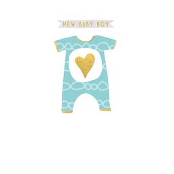 Felicitare costumas New Baby Boy 
