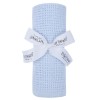 Paturica celulara bebelusi din bumbac Baby Town bleu 70x90 cm