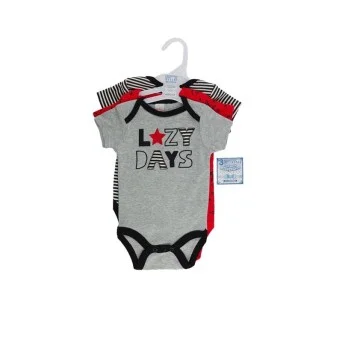 Set cadou 3 body pentru baieti model Lazy Days Soft Touch