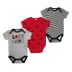 Set cadou 3 body pentru baieti model Lazy Days Soft Touch krbaby.ro