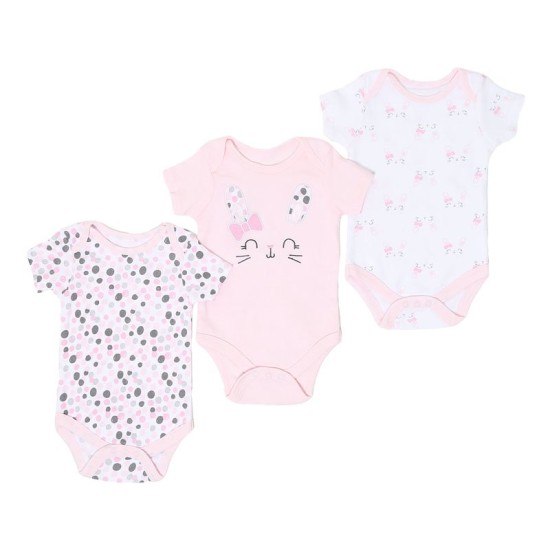 Set cadou 3 body pentru fetite model iepuras krbaby.ro