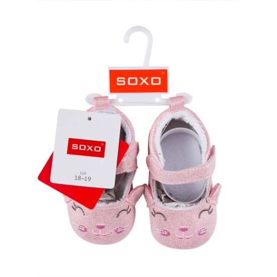 Pantofiori bebelusi - model pisicuta krbaby.ro