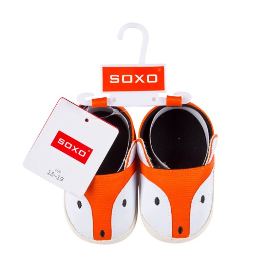 Pantofiori bebelusi - model vulpe krbaby.ro