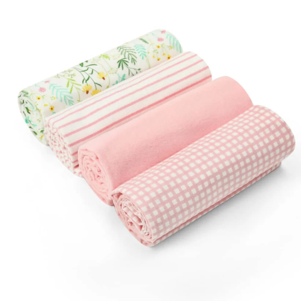 set 4 paturici subtiri bumbac bebelusi