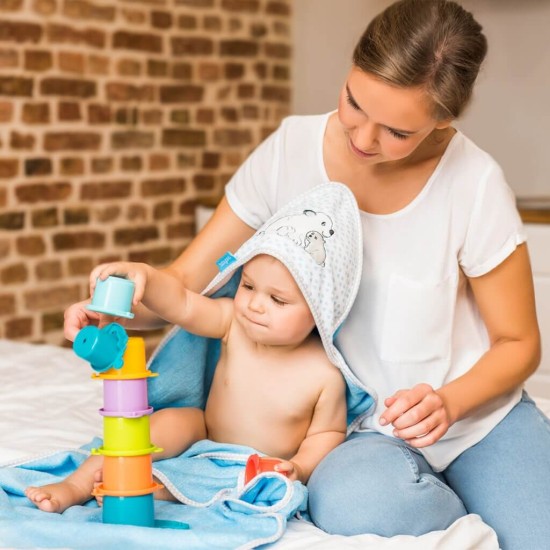 Jucarie educativa pentru bebelusi piramida BabyOno krbaby.ro