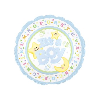 Balon din folie It is a Boy luna si stele 45 cm