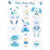 Felicitare animalute haioase New Baby Boy