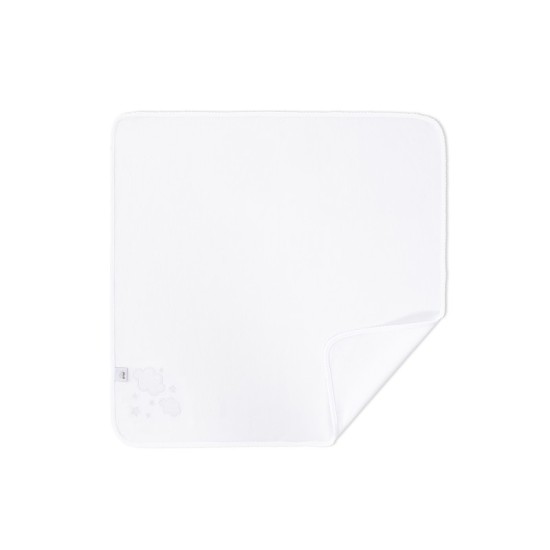 Paturica subtire din bumbac 60 x 65 cm Inter Baby alba - norisori