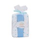 Set 3 museline pentru bebelusi 80 x 80 cm Inter Baby - alb si bleu