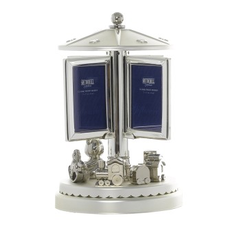 Carusel muzical argintat cu spatii pentru fotografii