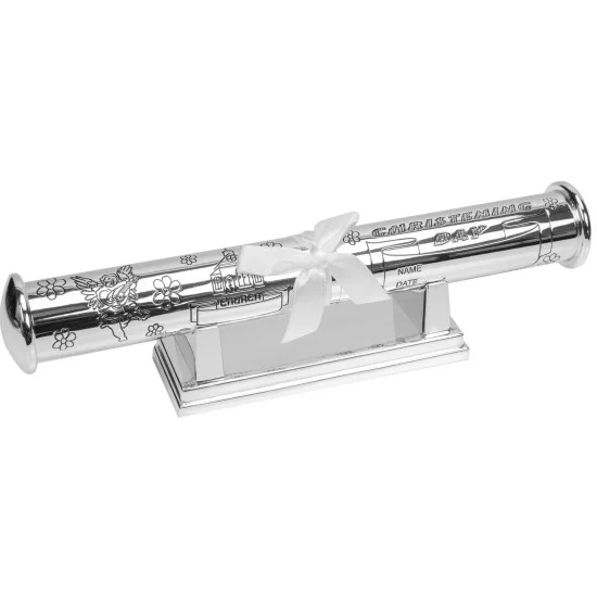 Juliana - Set pentru botez cu album foto si suport certificat cu piciorus krbaby.ro