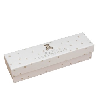 Bambino by Juliana - Suport alb pentru certificatul de nastere