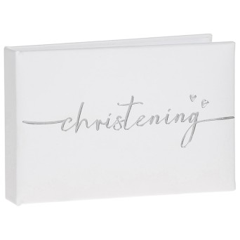 Album Foto Botez Christening Alb si Argintiu