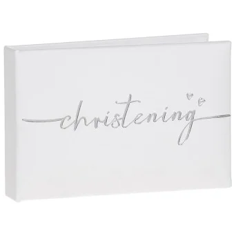 Album Foto Botez Christening Alb si Argintiu