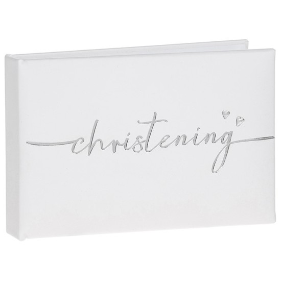 Album Foto Botez Christening Alb si Argintiu