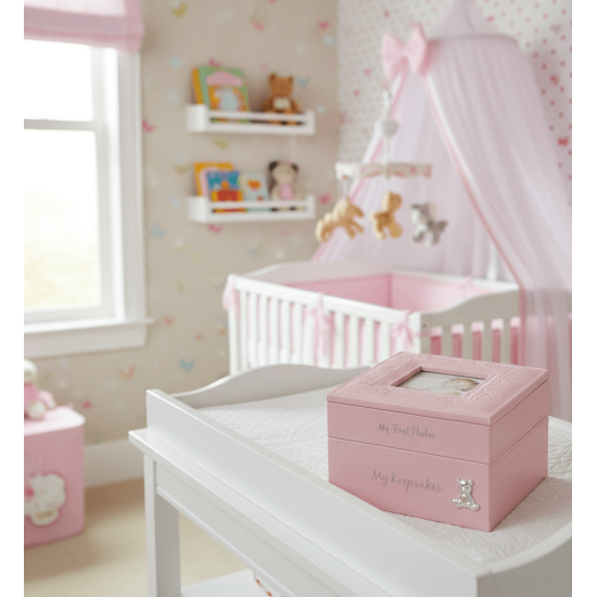 Cutie pentru amintiri bebelus My Keepsakes pink