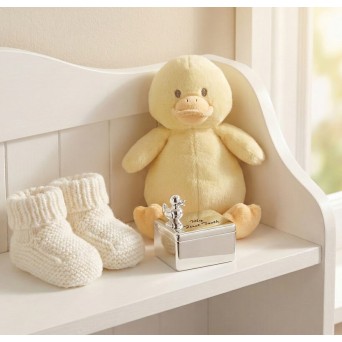 Cutiuta argintata pentru primul dinte Duck - Silver Memories