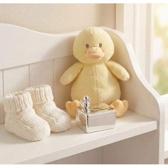 Cutiuta argintata pentru primul dinte Duck - Silver Memories