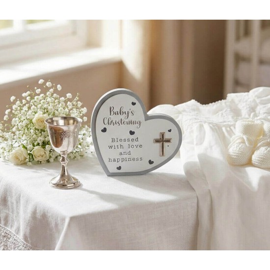 Placuta decorativa in forma de inima Christening