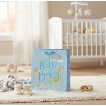 Punga Cadou Hello Baby mare pentru baietel