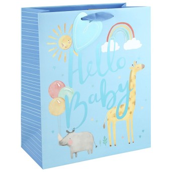 Punga Cadou Hello Baby mare pentru baietel