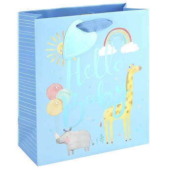 Punga Cadou Hello Baby medie pentru baietel