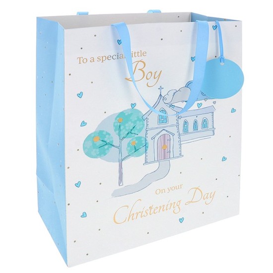 Punga cadou mare botez Christening Church pentru baietel