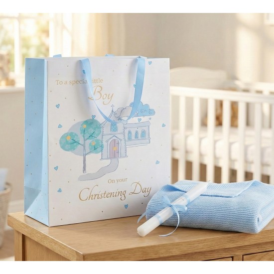 Punga cadou mare botez Christening Church pentru baietel